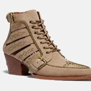 Coach Paisley booties. Size 8